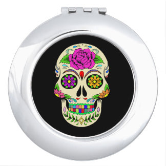 Sugar Skulls compact mirror