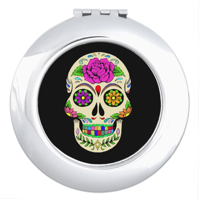 Sugar Skulls compact mirror (Front)