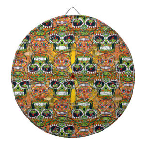 Sugar Skulls Dart Board