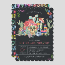 Sugar Skulls Day of the Dead Celebration Invitation