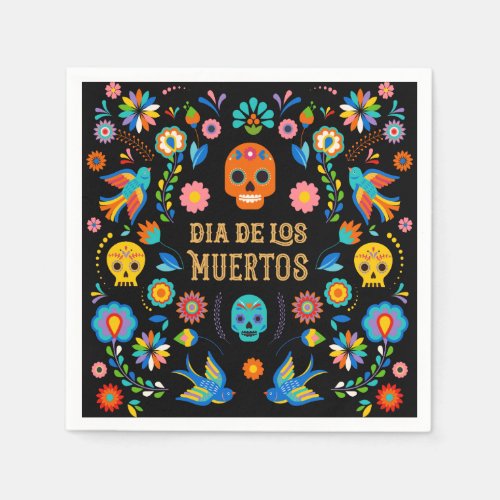 Sugar Skulls Day of the Dead Napkins