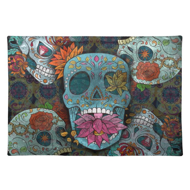 Sugar Skulls Design Placemat (Front)