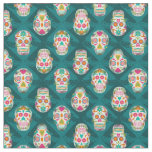 Sugar Skulls Dia De Los Muertos Fabric