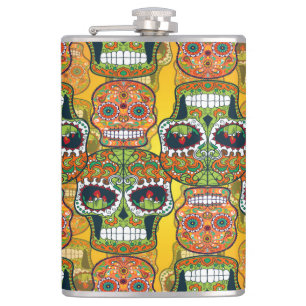 Sugar Skulls Flask
