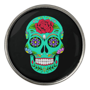 Sugar Skulls Golf Ball Marker
