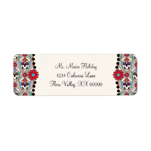Sugar Skulls Graphic Label