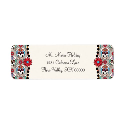 Sugar Skulls Graphic Label