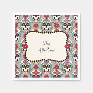 Sugar Skulls Graphic Paper Napkins