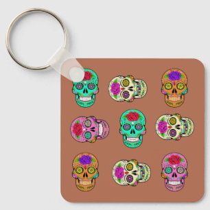 Sugar Skulls  Keychain