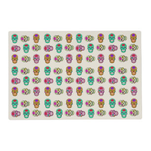 Sugar Skulls Laminated Placemat