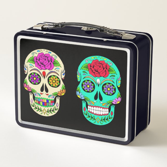Sugar Skulls Metal Lunchbox (Back)