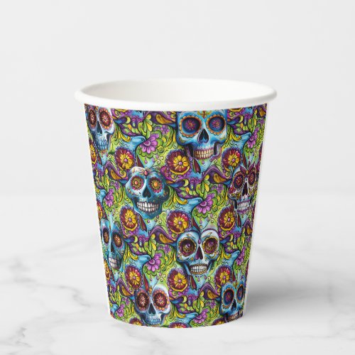 Sugar Skulls Paper Cups