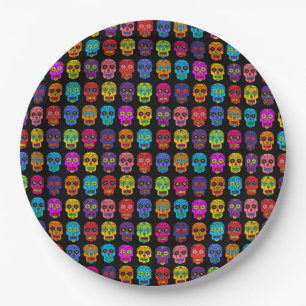 Sugar Skulls Paper Plates