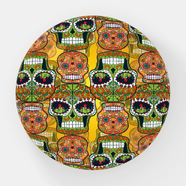 Sugar Skulls Paperweight (Front)