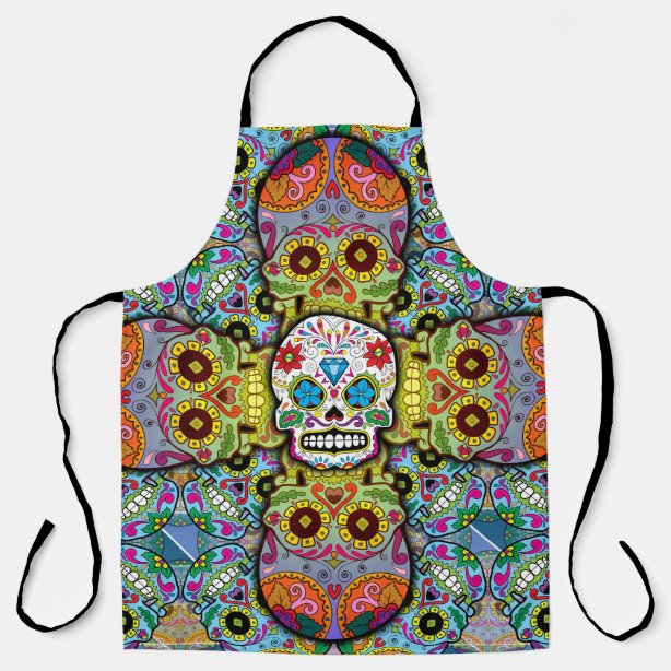 Skull Aprons Zazzle