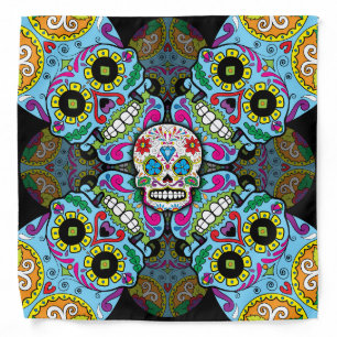 Sugar Skulls Pattern Bandana