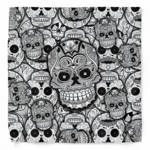 Sugar Skulls Pattern Bandana