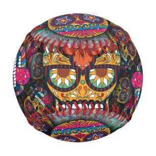 Sugar Skulls Pattern Baseball