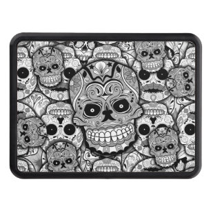 Sugar Skulls Pattern Hitch Cover