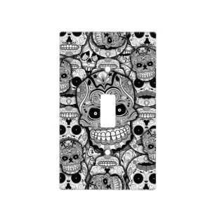 Sugar Skulls Pattern Light Switch Cover