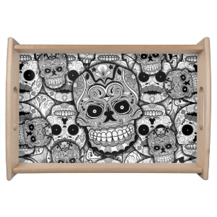 Sugar Skulls Pattern Serving Tray