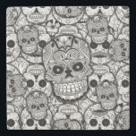 Sugar Skulls Pattern Stone Coaster<br><div class="desc">Sugar Skulls Pattern</div>