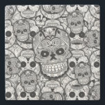 Sugar Skulls Pattern Stone Coaster<br><div class="desc">Sugar Skulls Pattern</div>