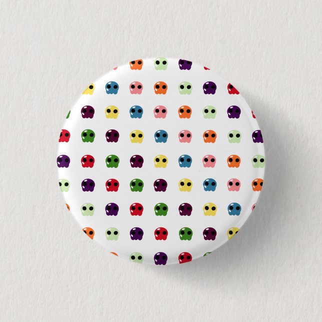 Sugar Skulls Pinback Button (Front)