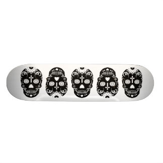 sugar skulls skateboard deck