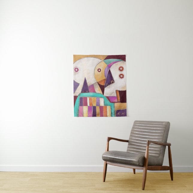 Sugar Skulls Tapestry (In Situ)