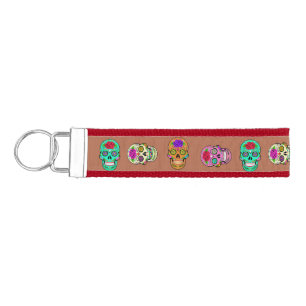 Sugar Skulls Wrist Keychain