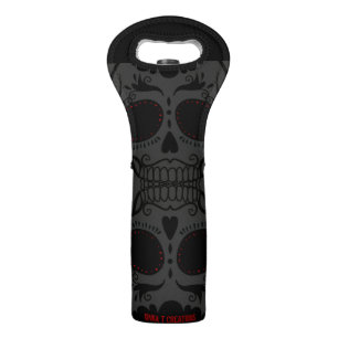 Sugar Skully Wine Bag