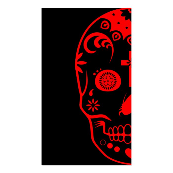 sugar skullz  2 business card template