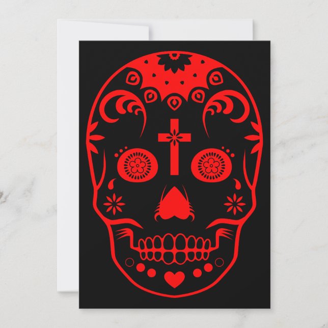 sugar skullz invitation (Front)
