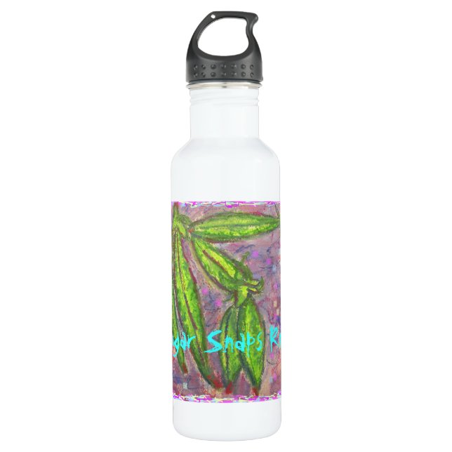 Sugar Snaps Rock Water Bottle (Front)