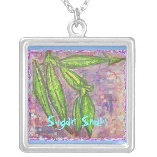 Sugar Snaps Silver Plated Necklace