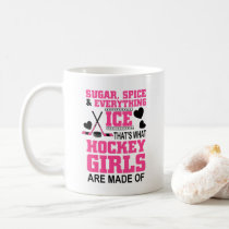 sugar spice and everything ice girls hockey coffee mug