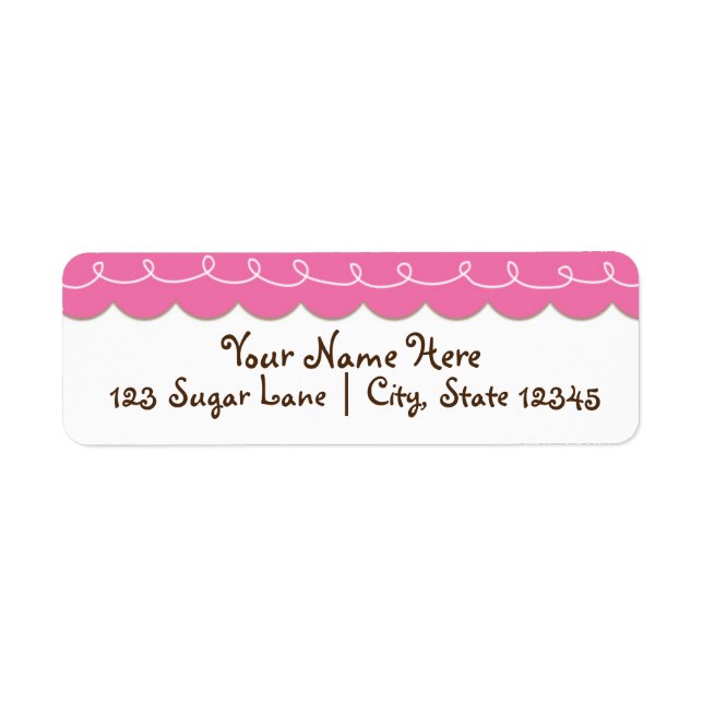 Sugar Spice & Everything Nice Shower Address Label (Front)