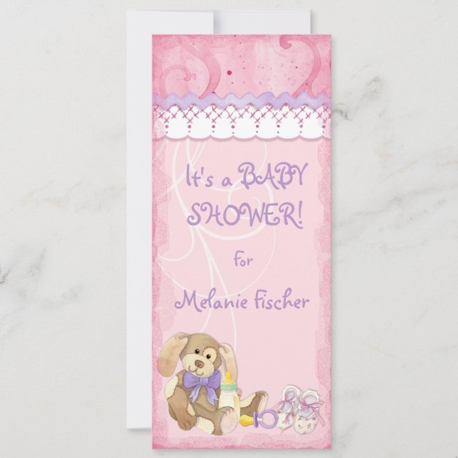 Sugar & Spice, Girl Baby Shower Invitation (Front)