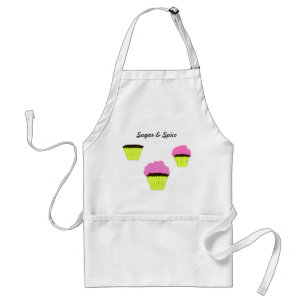 Sugar Spice Pink Frosting Chocolate Cupcakes Adult Apron