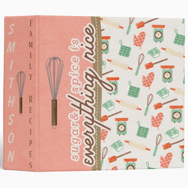 Sugar & Spice Recipe Binder (Front/Spine)