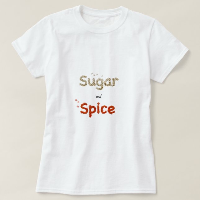 Sugar & Spice sugar cubes paprika chili powder    T-Shirt (Design Front)