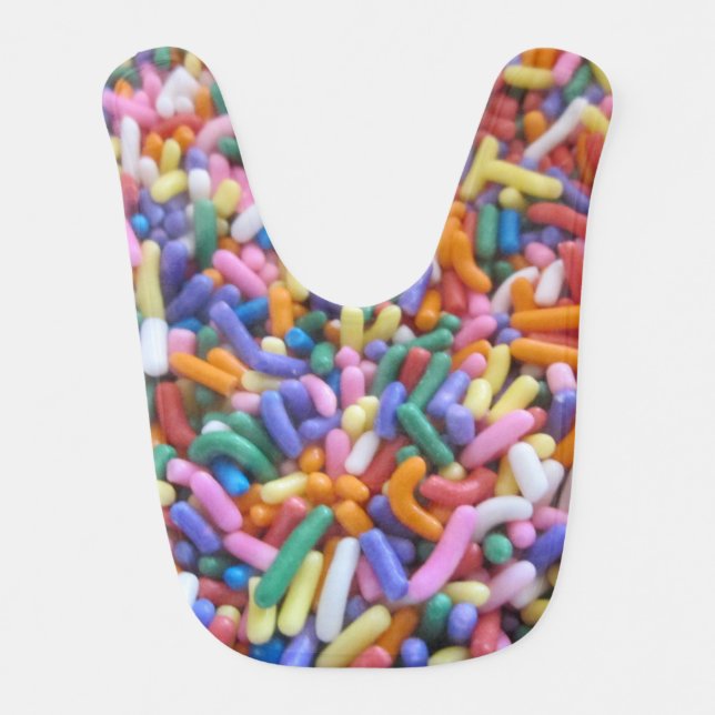 Sugar Sprinkles Baby Bib (Front)