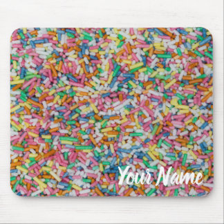 Sugar sprinkles colorful background gift mouse pad