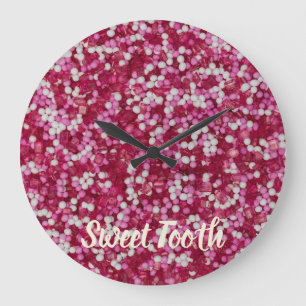 Sugar sprinkles colorful baking crystals gift large clock