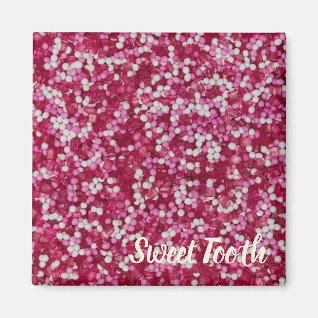 Sugar sprinkles colorful baking crystals gift magnet (Front)