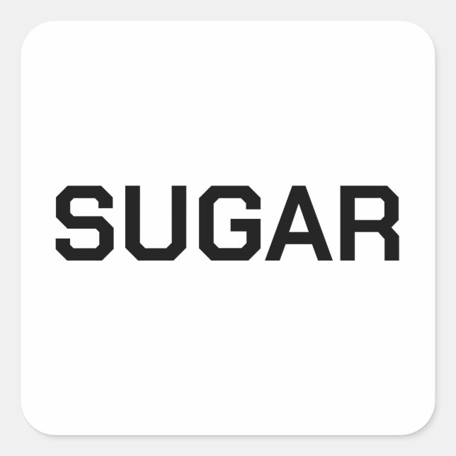 Sugar Sticker Label For Sale (Front)