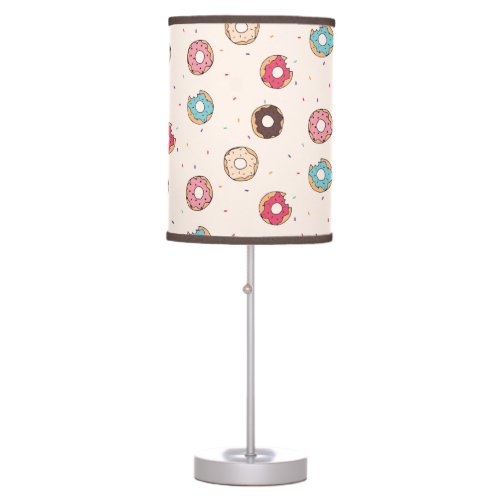 Sugar Sweet Donut Pattern Table Lamp