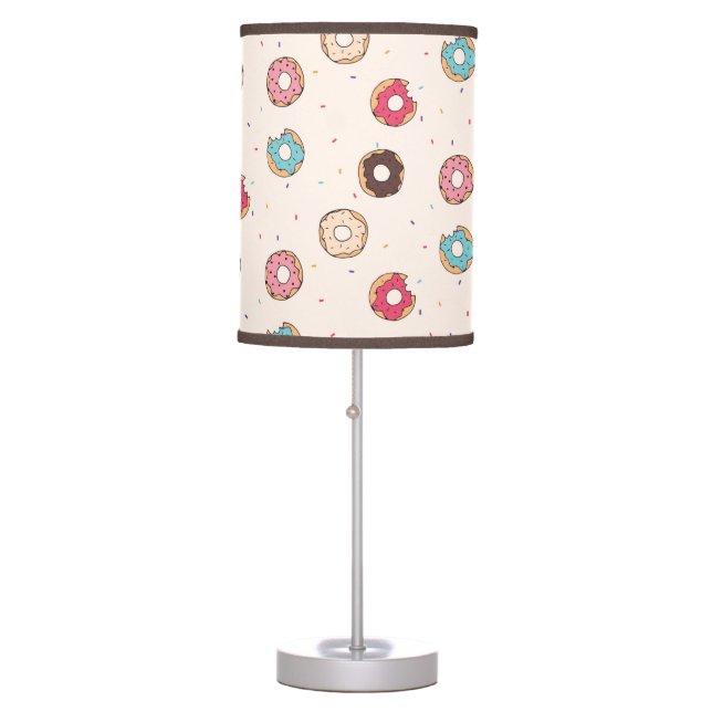 Sugar Sweet Donut Pattern Table Lamp (Front)