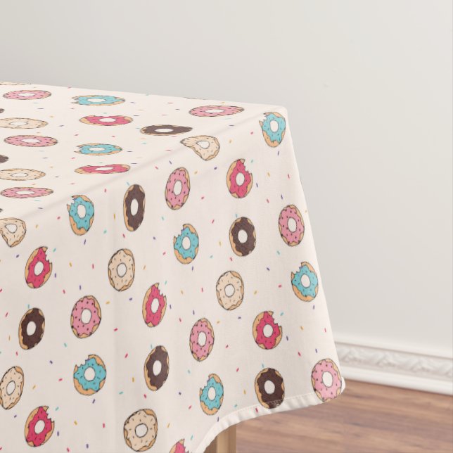 Sugar Sweet Donut Pattern Tablecloth (In Situ)